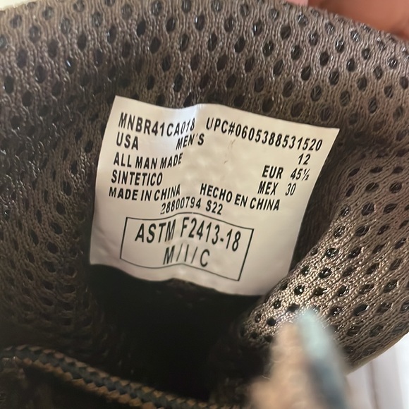 BRAHMA Men's Work Boots Brown with Black Trim Size 12 - Picture 6 of 8